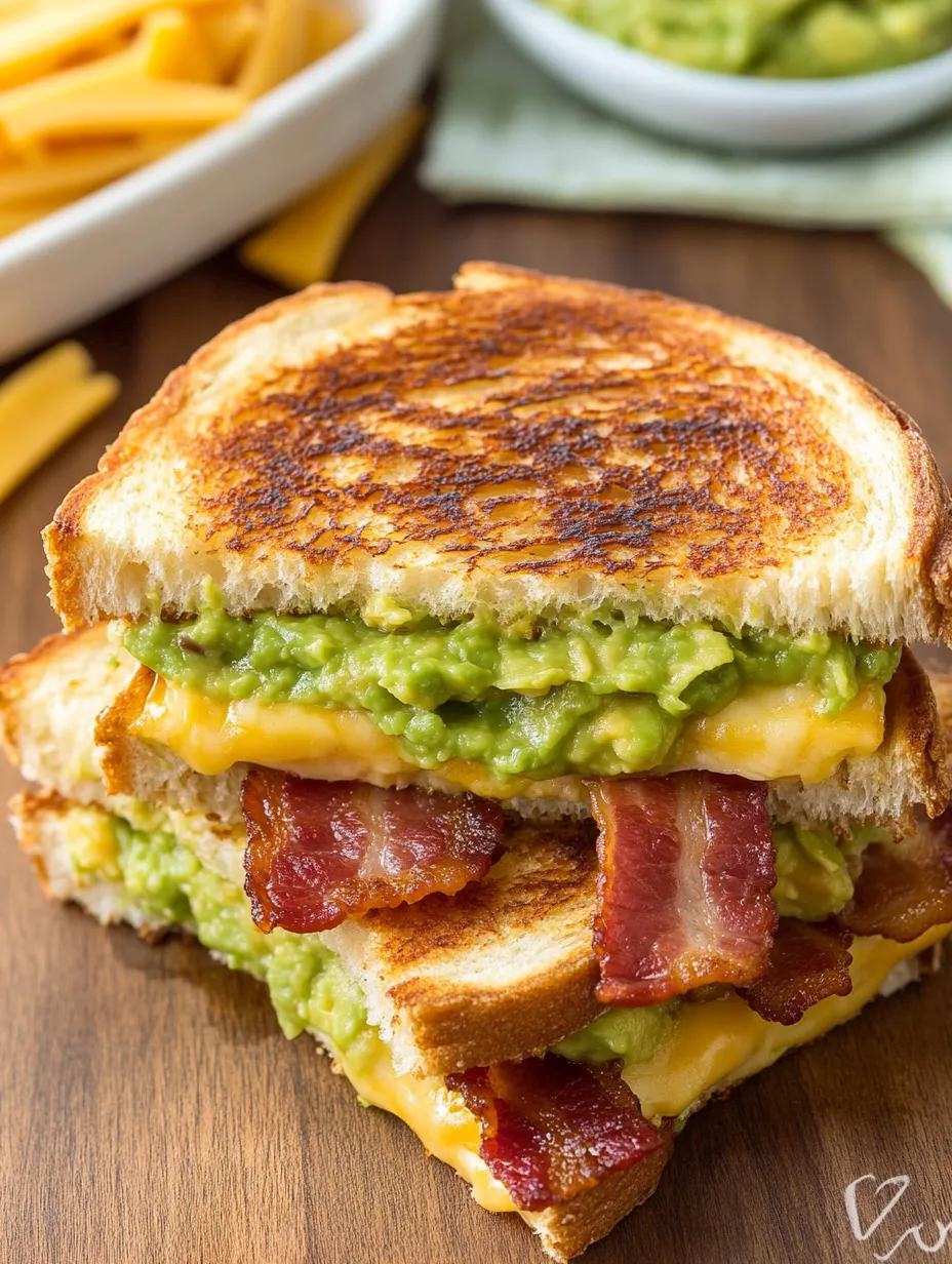 Bacon Guacamole Grilled Cheese Recipe