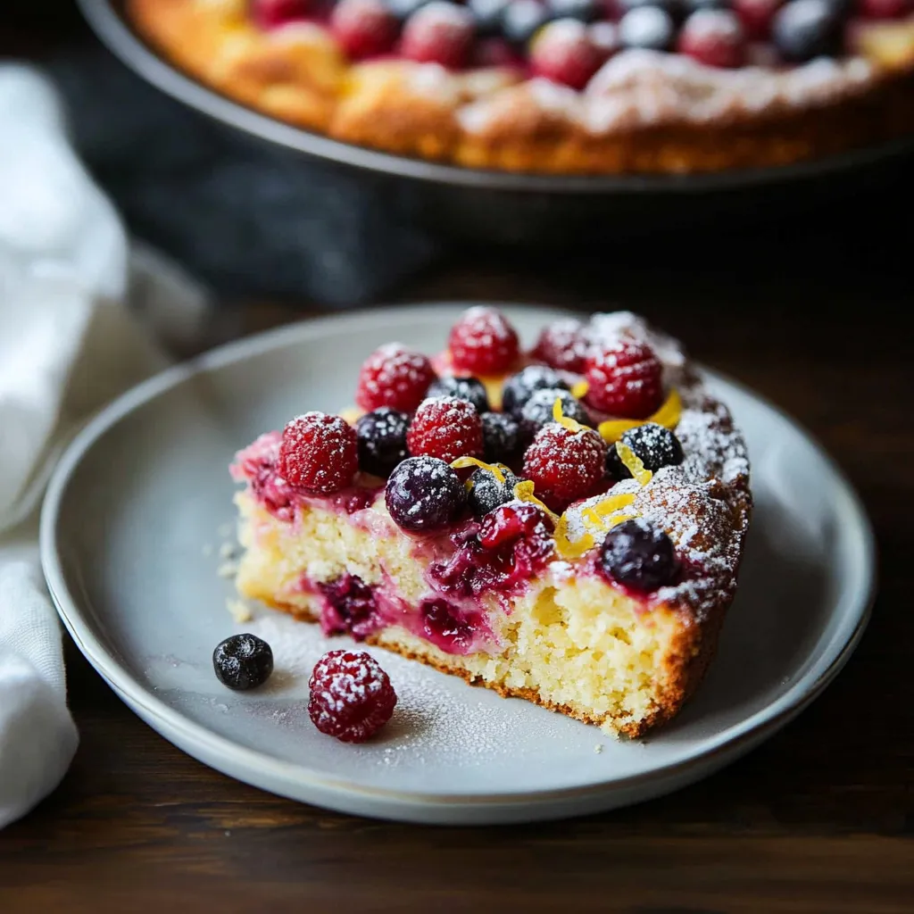 Fluffy Raspberry Lemon Cake