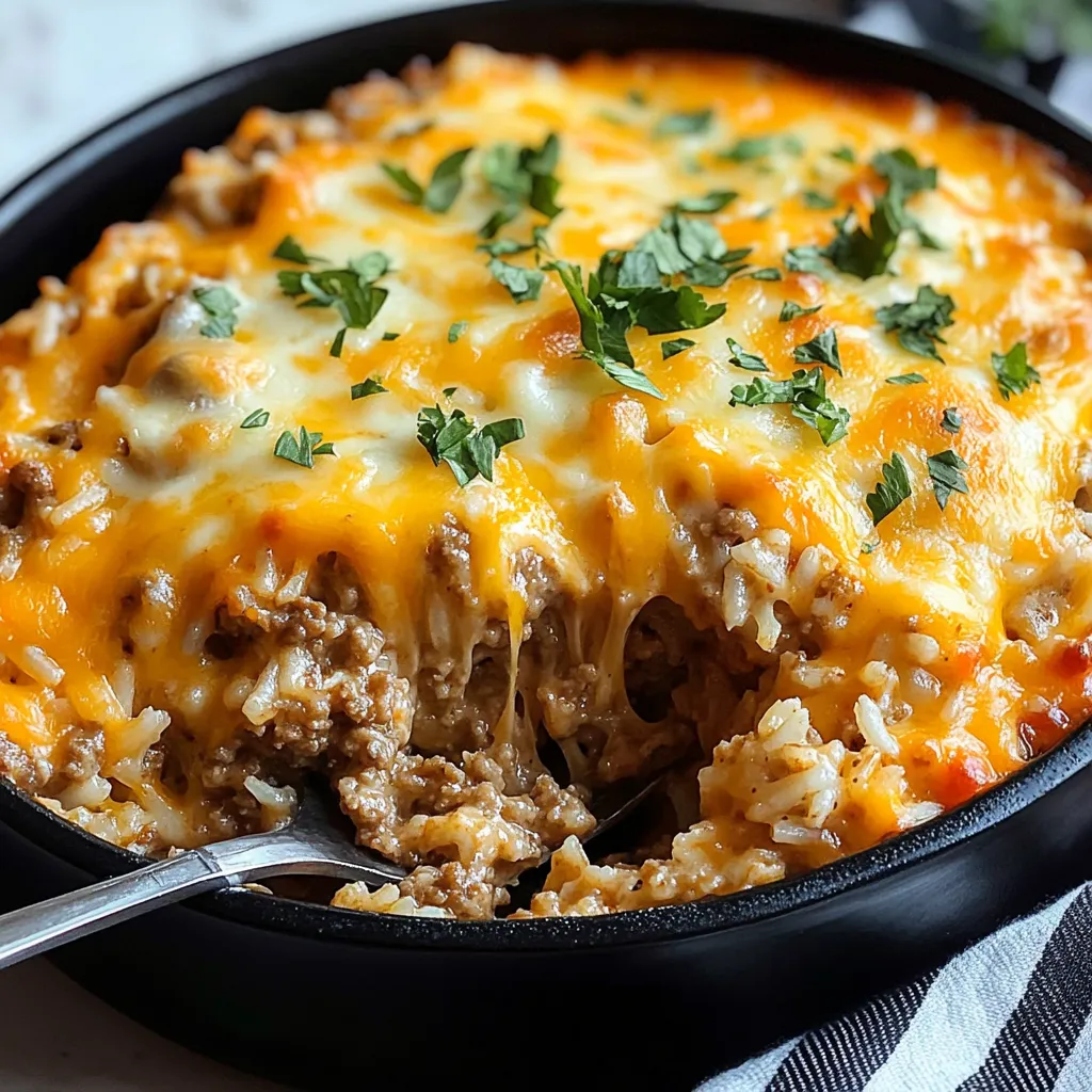 Easy Cheesy Taco Rice Recipe