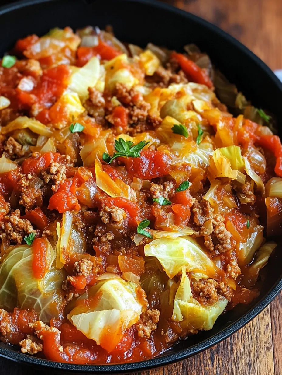Easy Low Carb Unstuffed Cabbage Rolls Recipe