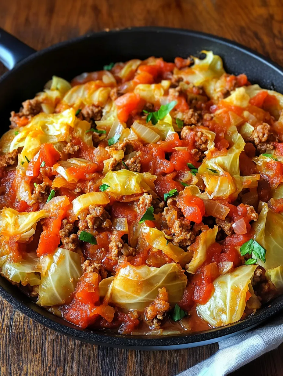 Low Carb Unstuffed Cabbage Rolls