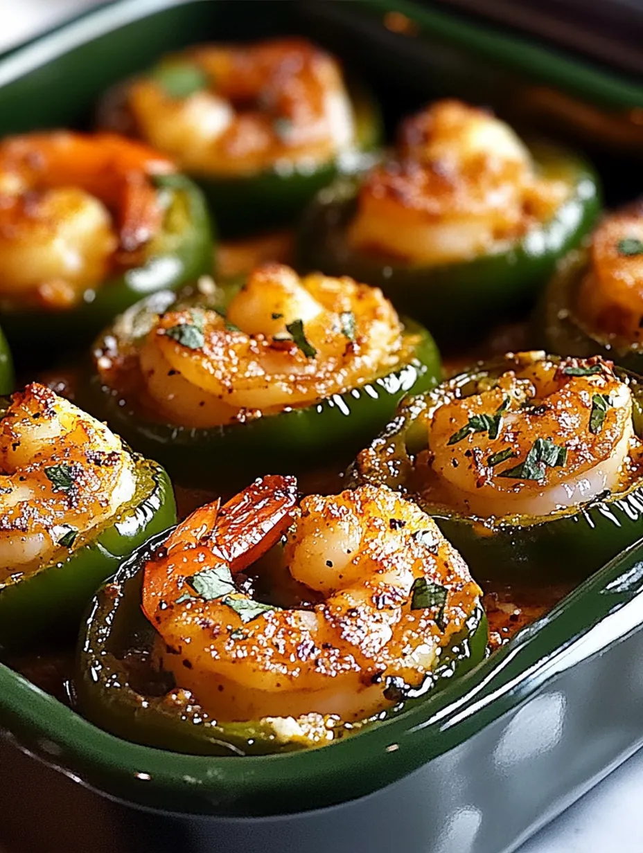 Delicious Fiery Cajun Shrimp Stuffed Jalapeños Recipe