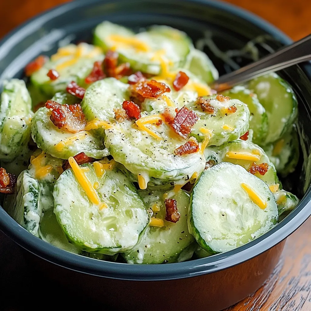 Cheesy cucumber bites