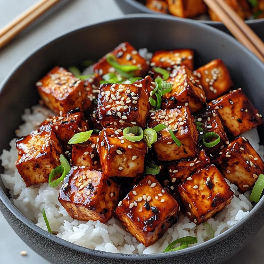 Easy Crispy Gochujang Korean Tofu