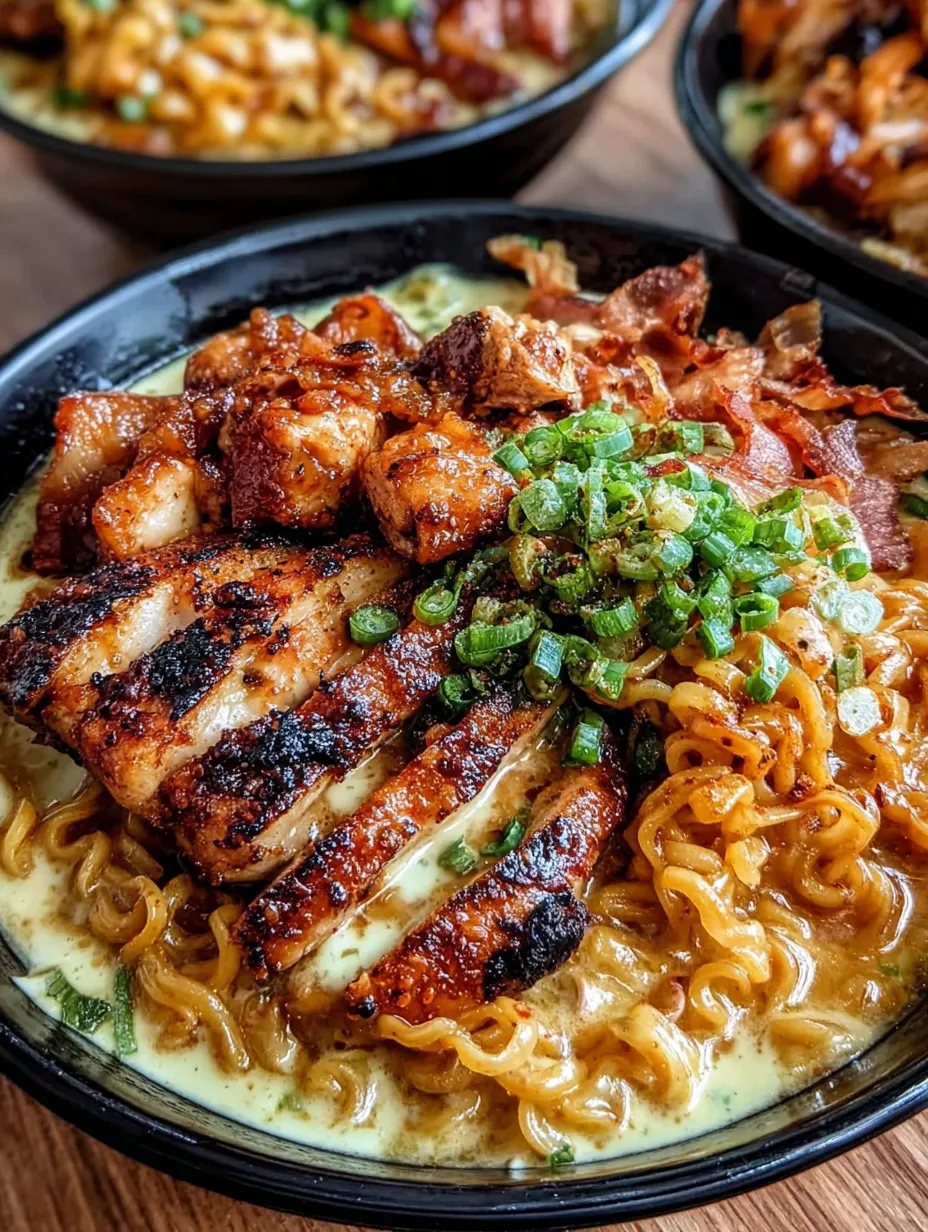 A bowl of food with chicken and noodles.