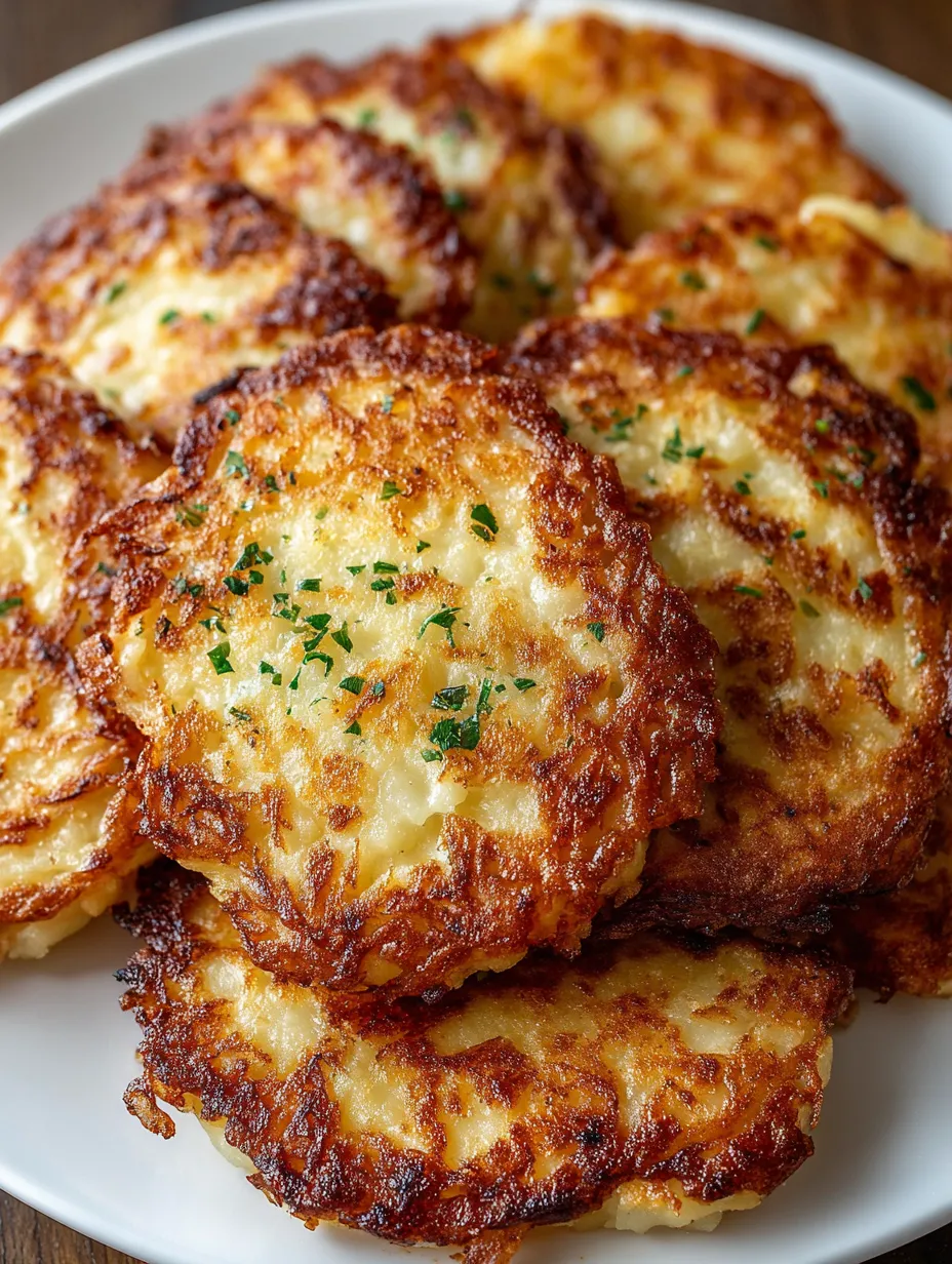German potato pancakes on a plate.