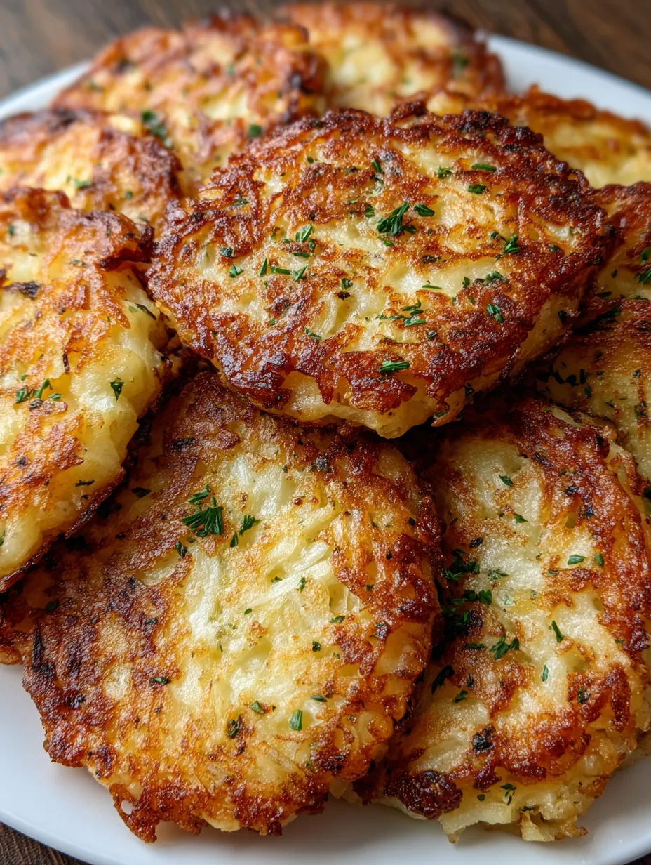German potato pancakes on a plate.