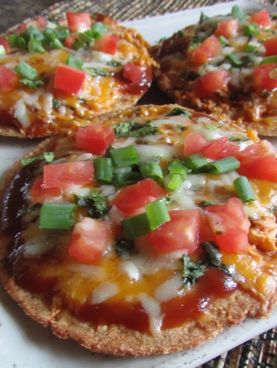 A close up of a Mexican pizza with tomatoes and cheese.