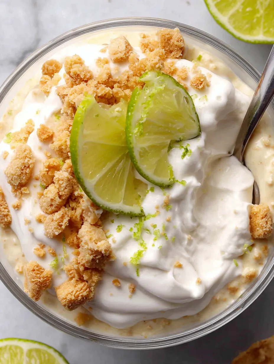 A bowl of gluten free keylime pie.