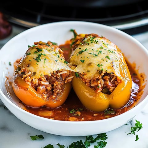 Stuffed Bell Peppers with Beef